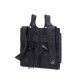 New tactical two-link pouch, triple magazine pouch accessory, pistol magazine pouch, military enthusiast multi-purpose storage bag