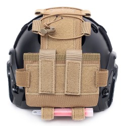Tactical helmet battery storage bag, outdoor training MK2 helmet accessory bag, multi-functional helmet storage bag