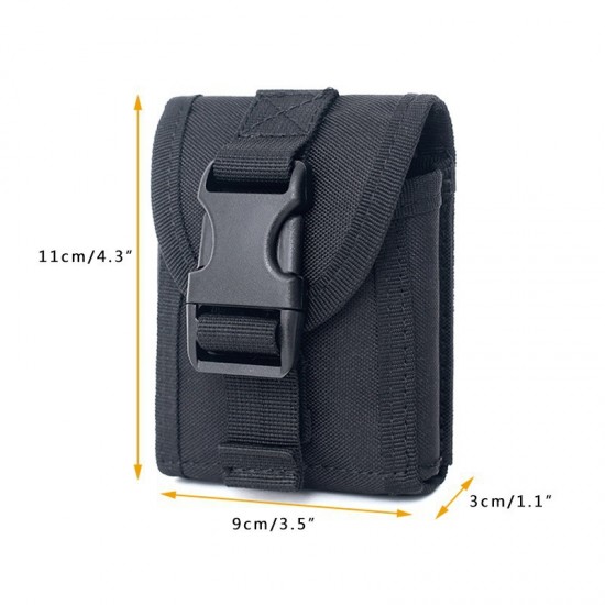 Tactical multi-functional waist bag outdoor military enthusiast small cigarette box bag 600D outdoor EDC multi-functional tool bag cross-border