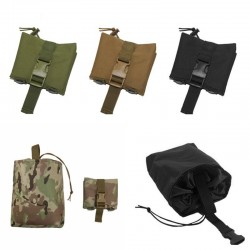 Tactical folding recyclable bag, miscellaneous storage bag, MOLLE accessory hanging bag outdoor sports multi-functional small waist bag