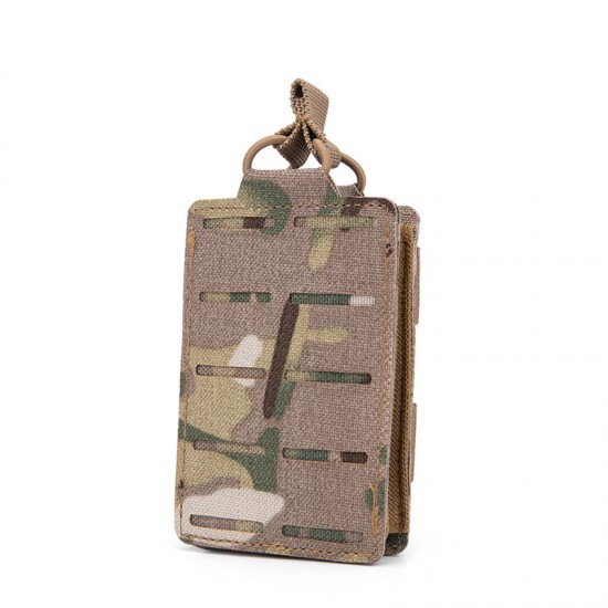 Military enthusiast 5.56mm laser accessory bag, 1000D tactical nylon clipper bag, outdoor Molle single-link bullet bag