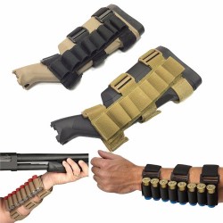 Tactical multifunctional hunting ammunition pouch, portable detachable ammunition pouch, outdoor hand strap accessory pouch, cheek support pouch